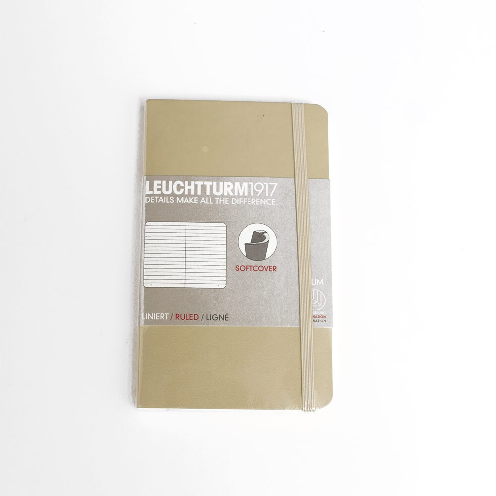 Leuchtturm, Pocket, Softcover, A6, Ruled, Sand